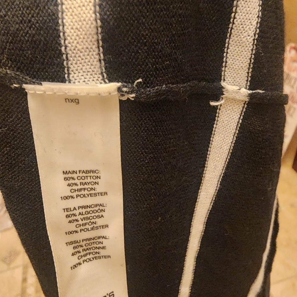 Chico's Striped Light Weight Sweater - Picture 4 of 5